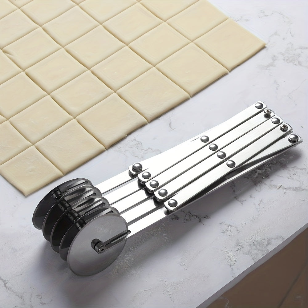 Slizer - Multifunctionele 5-Wiel Deegsnijder met Handvat