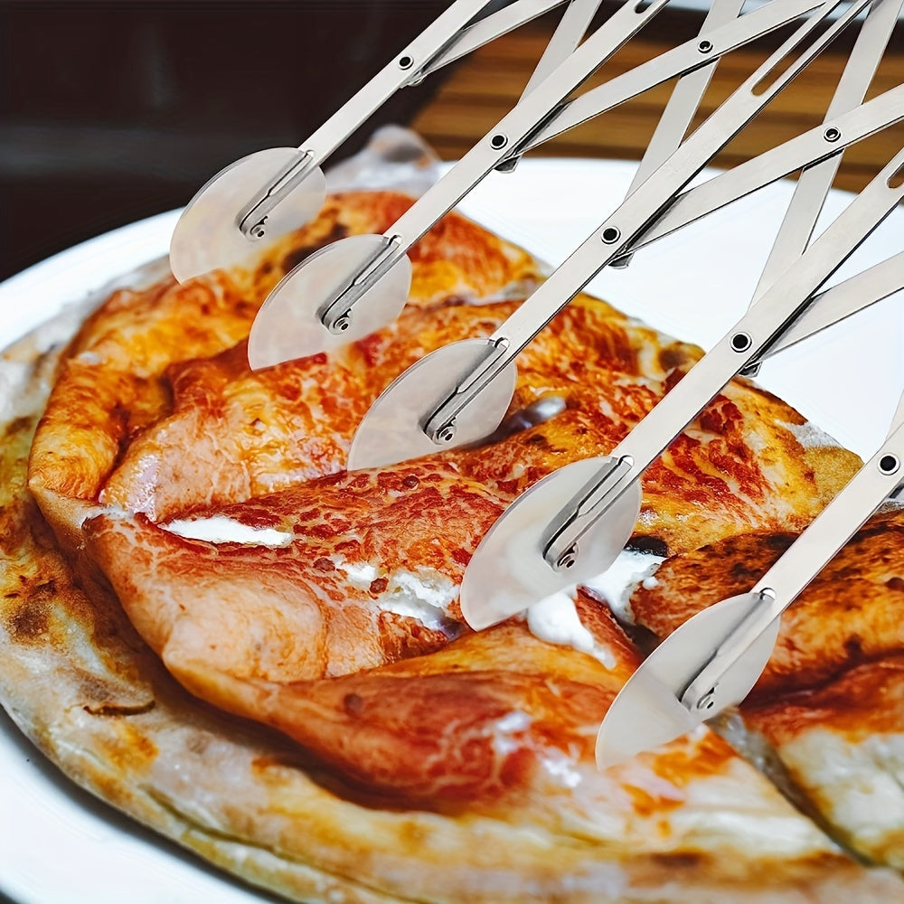 Slizer - Multifunctionele 5-Wiel Deegsnijder met Handvat