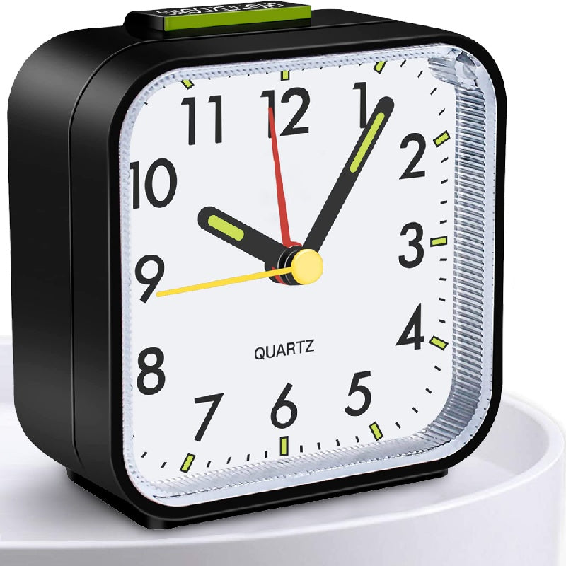 SilentGlow Clock – Minimalistische Analoog Wekker met Snooze