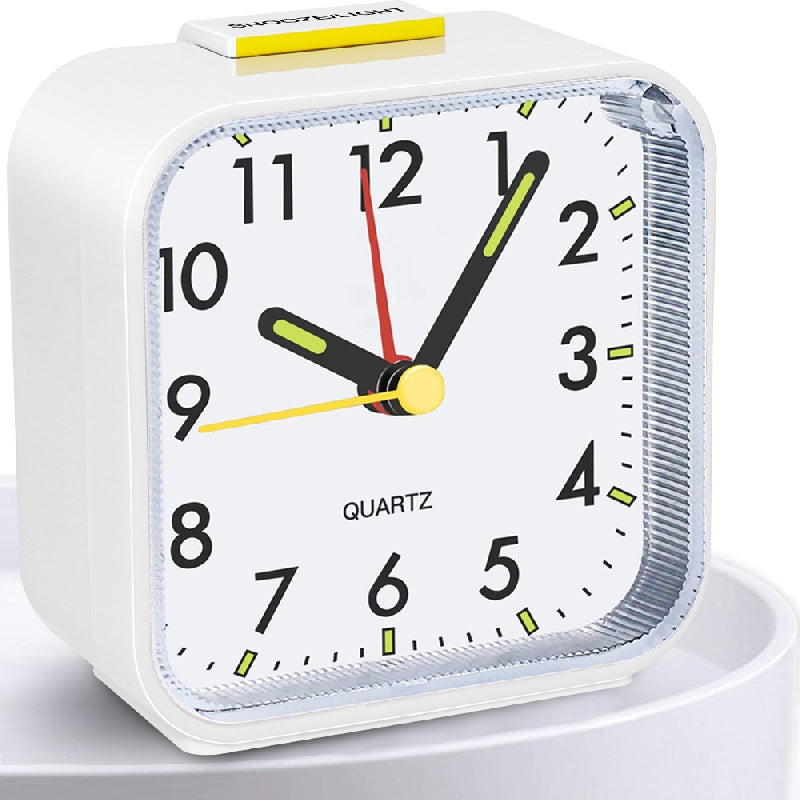 SilentGlow Clock – Minimalistische Analoog Wekker met Snooze