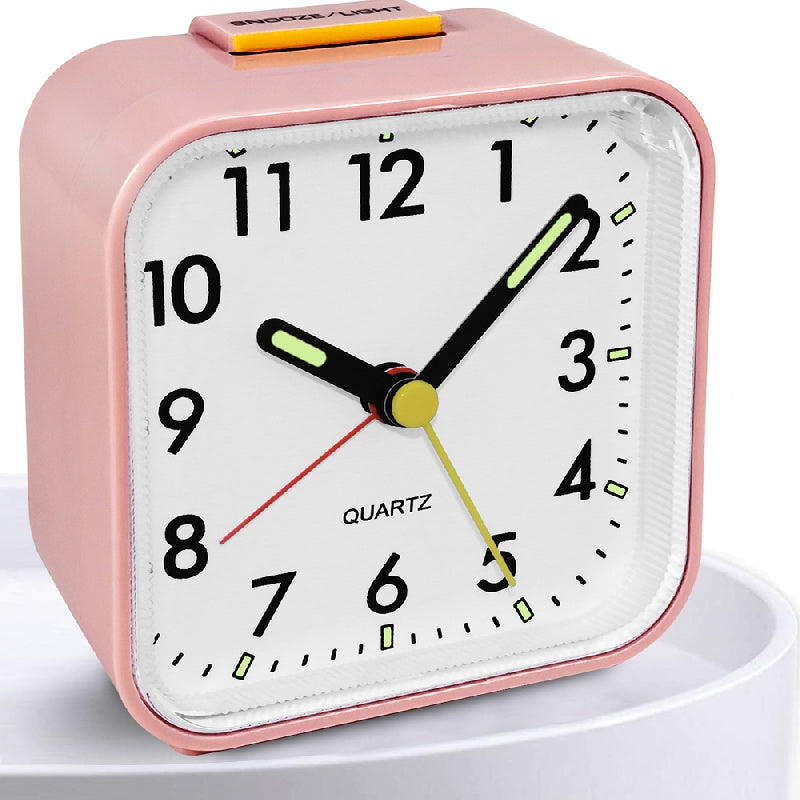 SilentGlow Clock – Minimalistische Analoog Wekker met Snooze