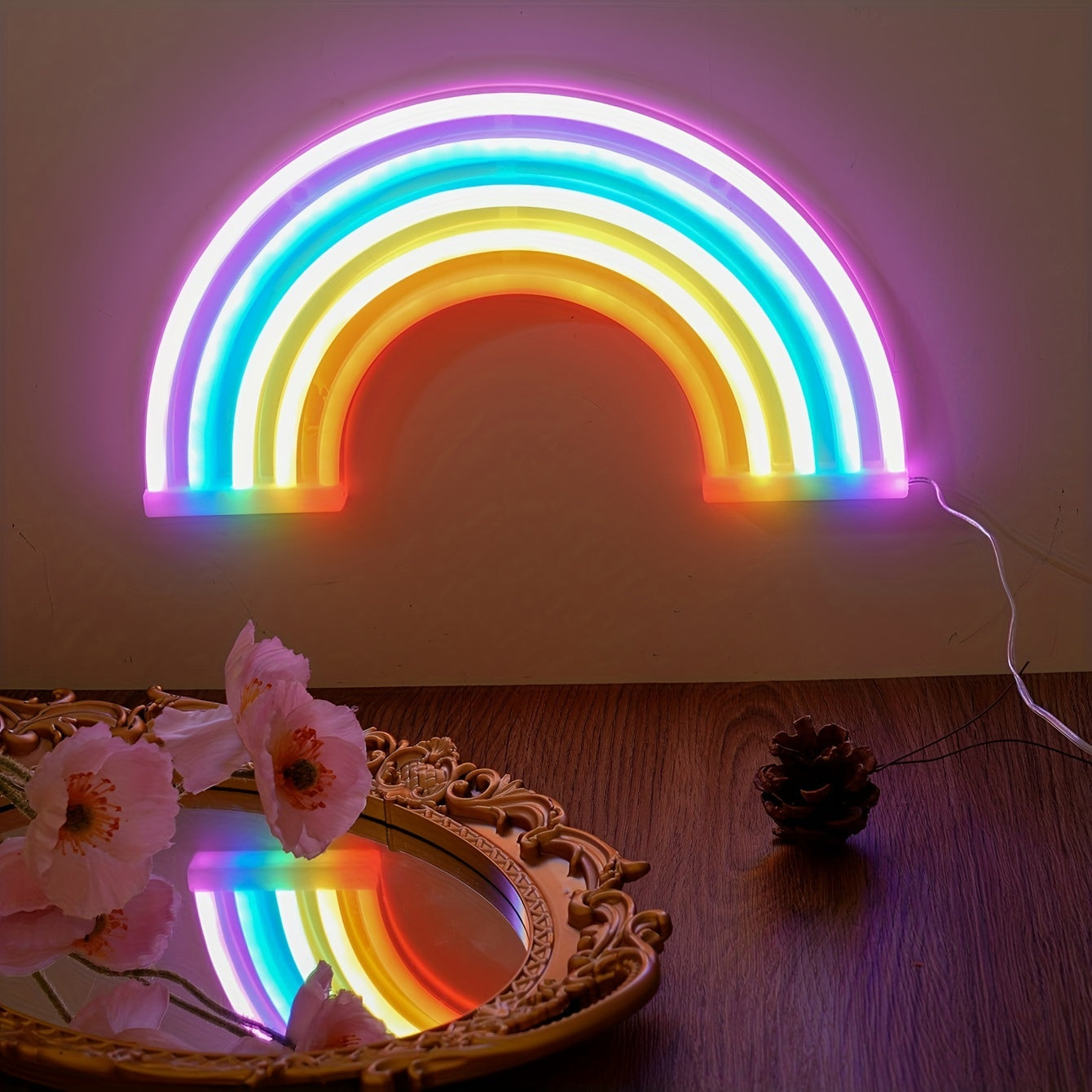 RainbowLight – Kleurige Neon LED Lamp met USB/Batterij
