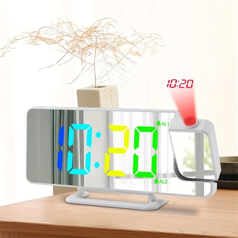 RGBProjector Clock – Kleurrijke Dubbele Alarm Projector
