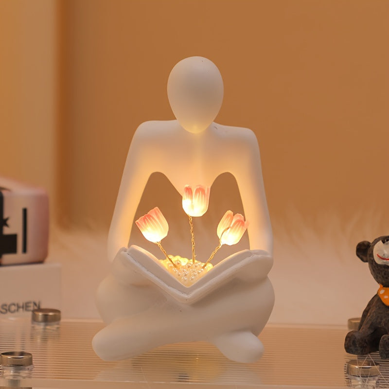 TulipGlow Lamp - Abstracte Tulp Nachtverlichting voor Slaapkamer