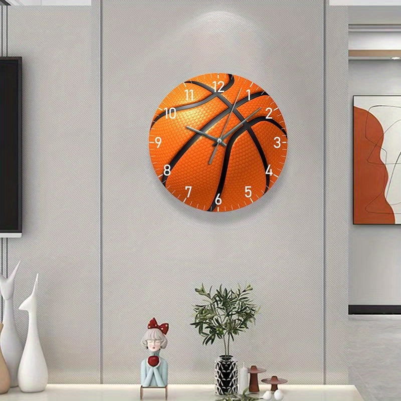 HoopsTime Clock - Design Basketbal Wandklok