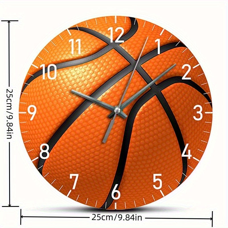 HoopsTime Clock - Design Basketbal Wandklok