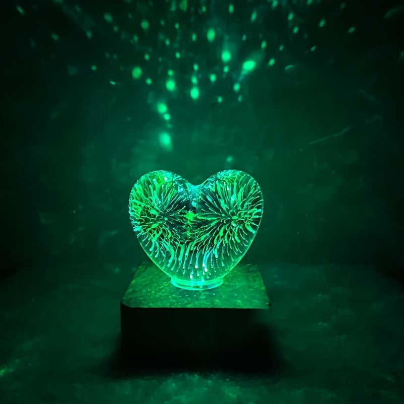 LoveLight Lamp - 3D LED Nachtlamp Hartvuurwerk