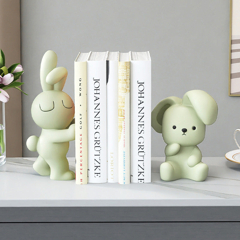 CharmingBear – Speelse Boekensteunen van Hars voor Decoratie