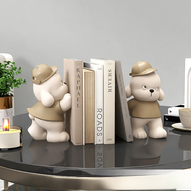 CharmingBear – Speelse Boekensteunen van Hars voor Decoratie