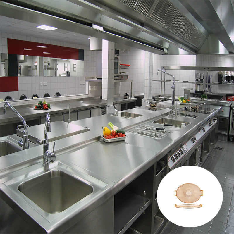 Gilded Elegance – Luxe Serveerschaal met Gouden Handgrepen