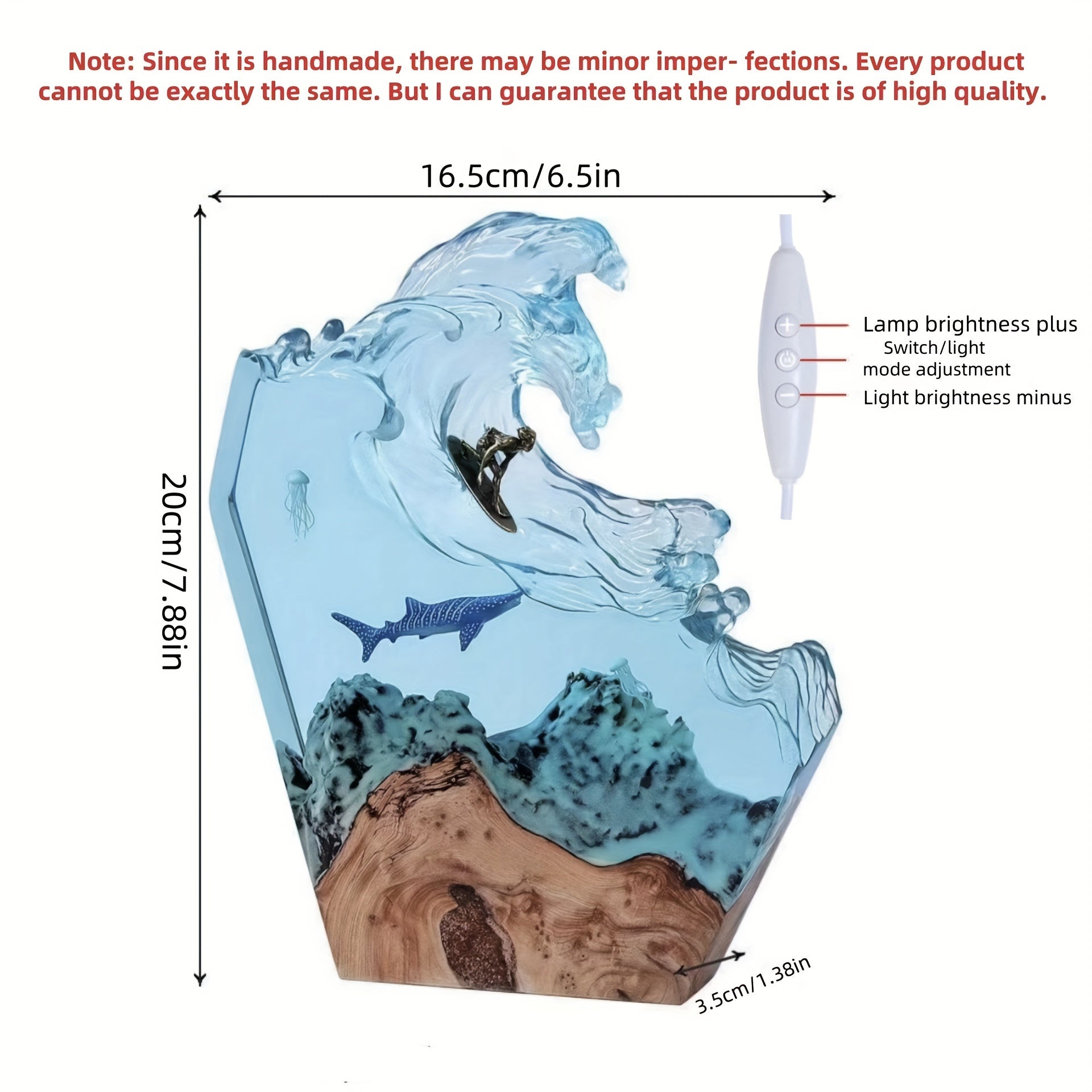 OceanGlow Lamp - Unieke Harslamp met Walvismotief