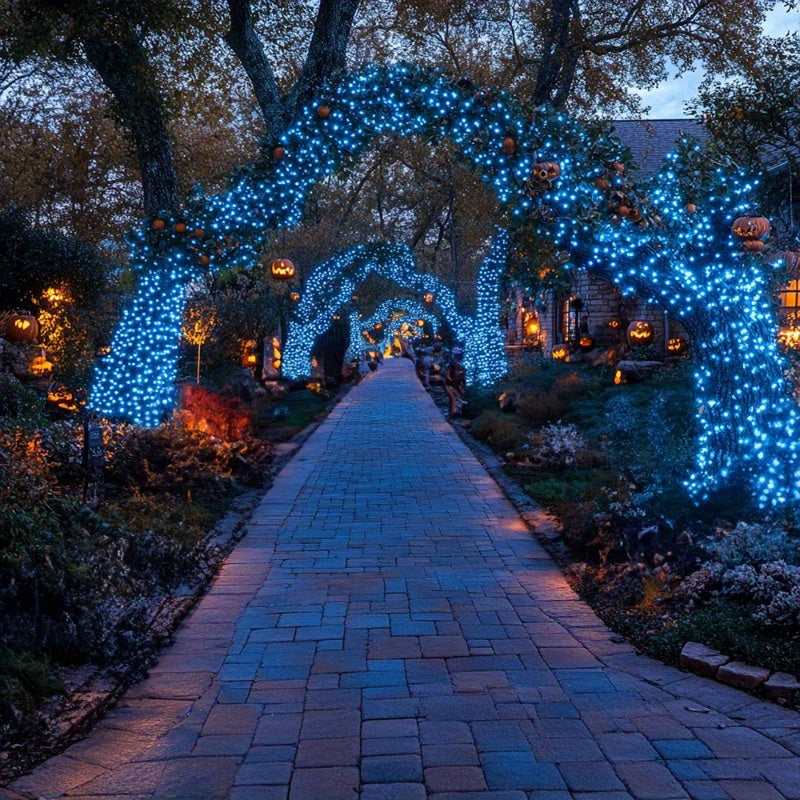 SolarGlow Verlichting - Dimbaar Buitenlichtsnoer met Zonnelading