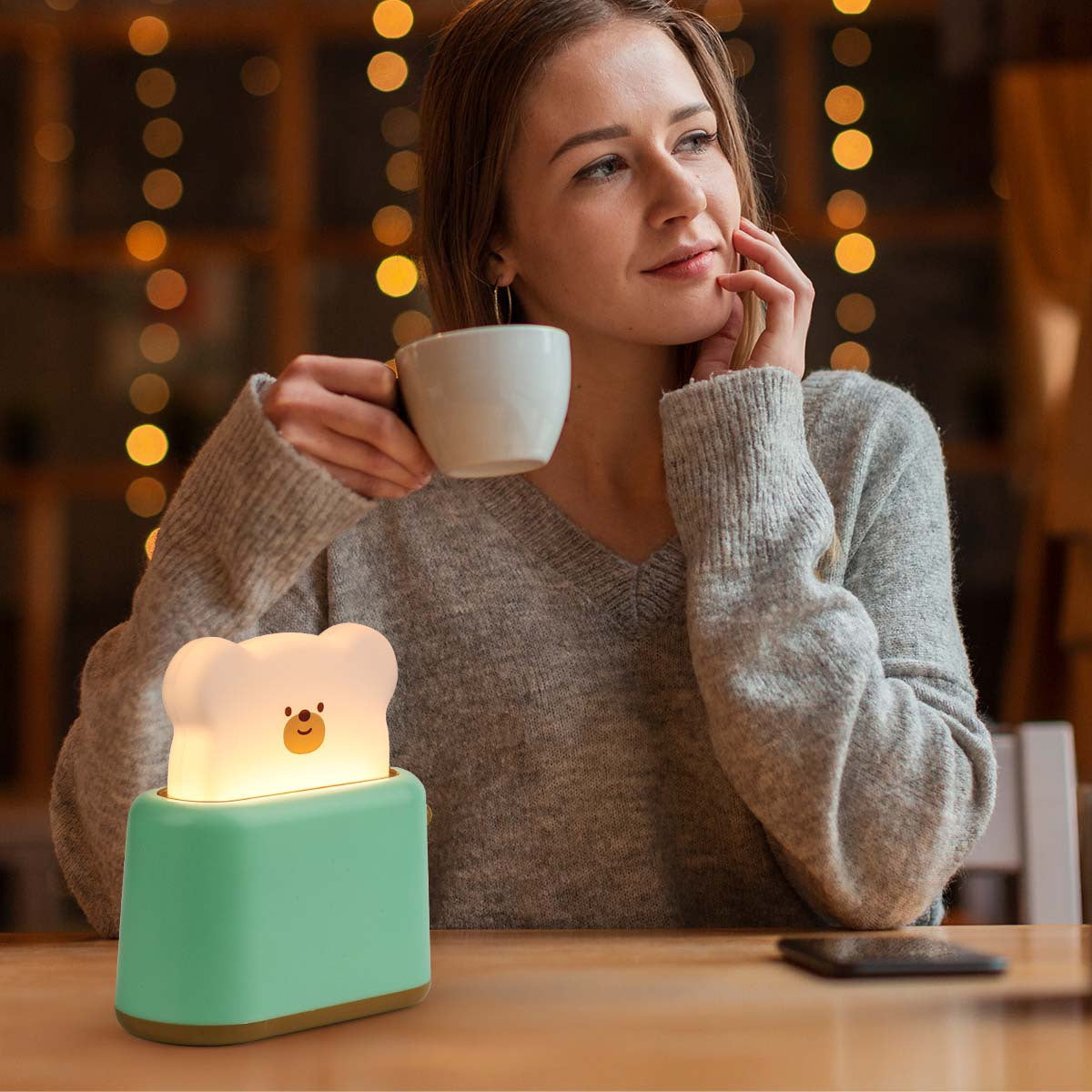 GlowSphere Lamp – Kleurrijke LED Nachtverlichting voor Slaapkamer