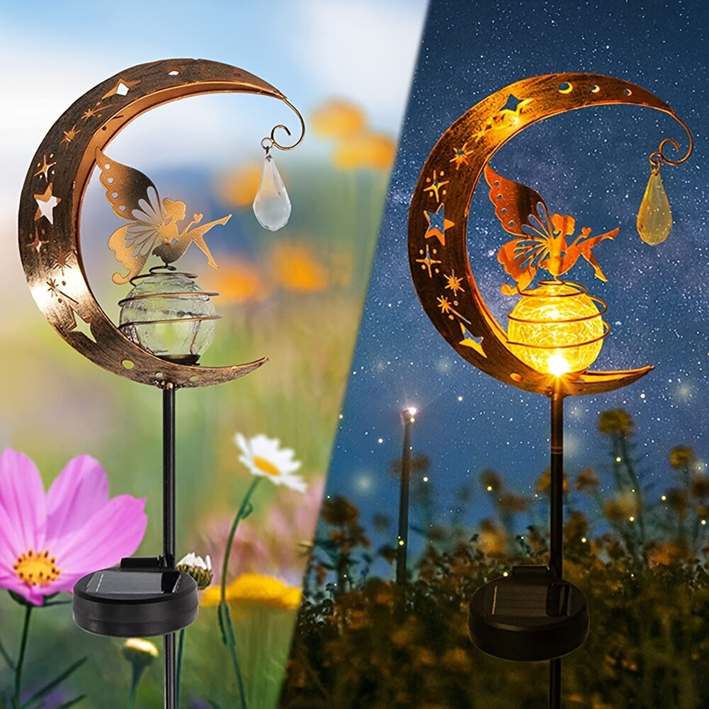 MoonGlow – Magische Tuinlamp met Zon & Maan