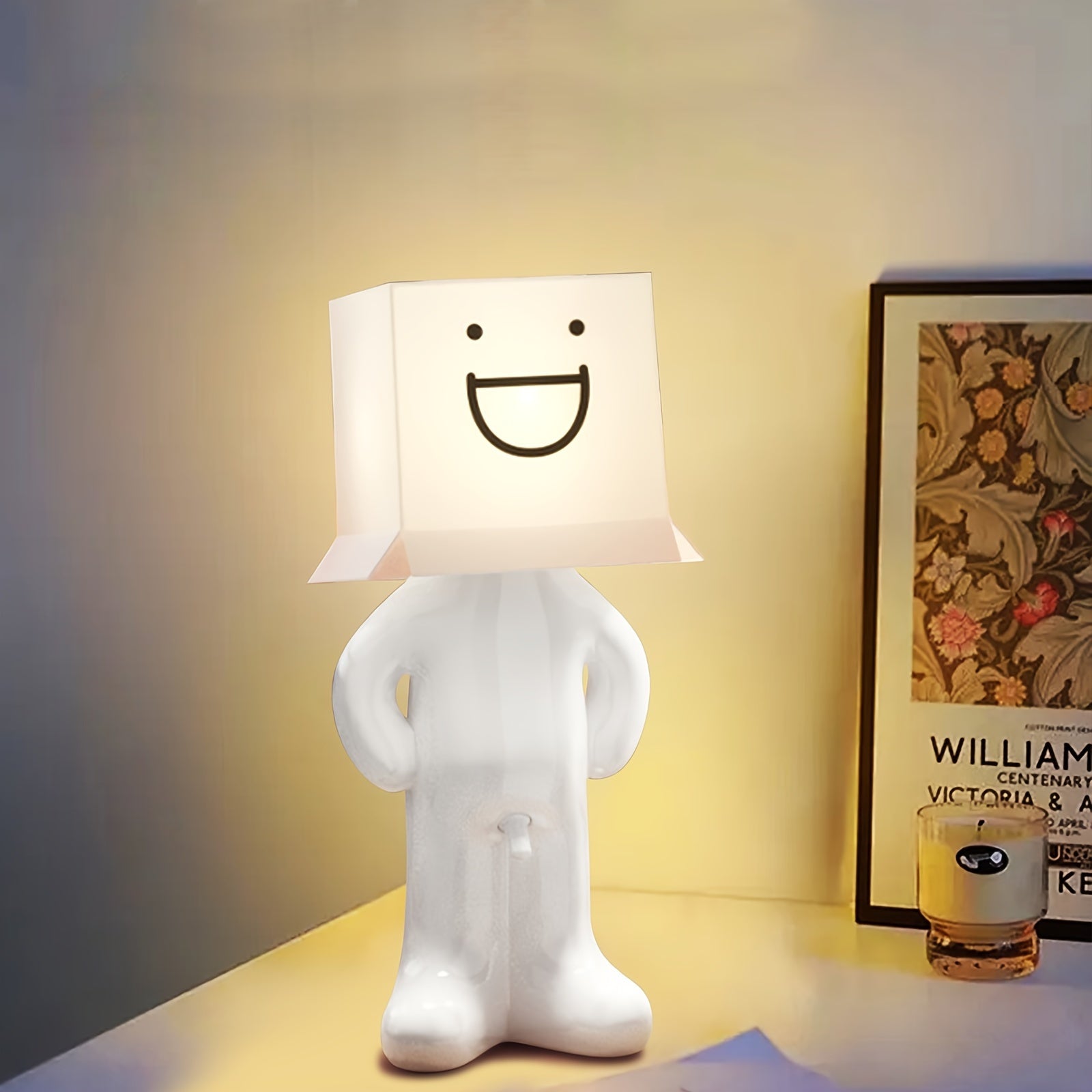 CartoonGlow Lamp - USB Tafellamp met LED en Knopbediening