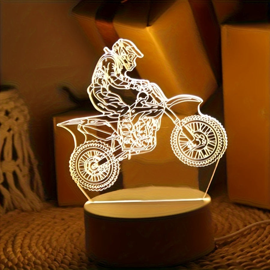 MotoLamp - 3D LED Nachtlamp Motocross Thema