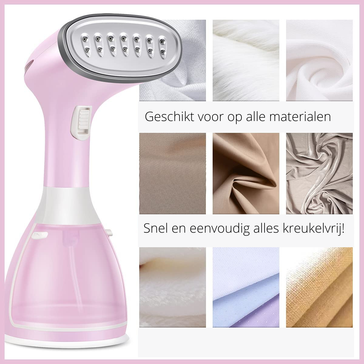 SteamEase - Compacte Draagbare Kledingstomer zonder Kreukels