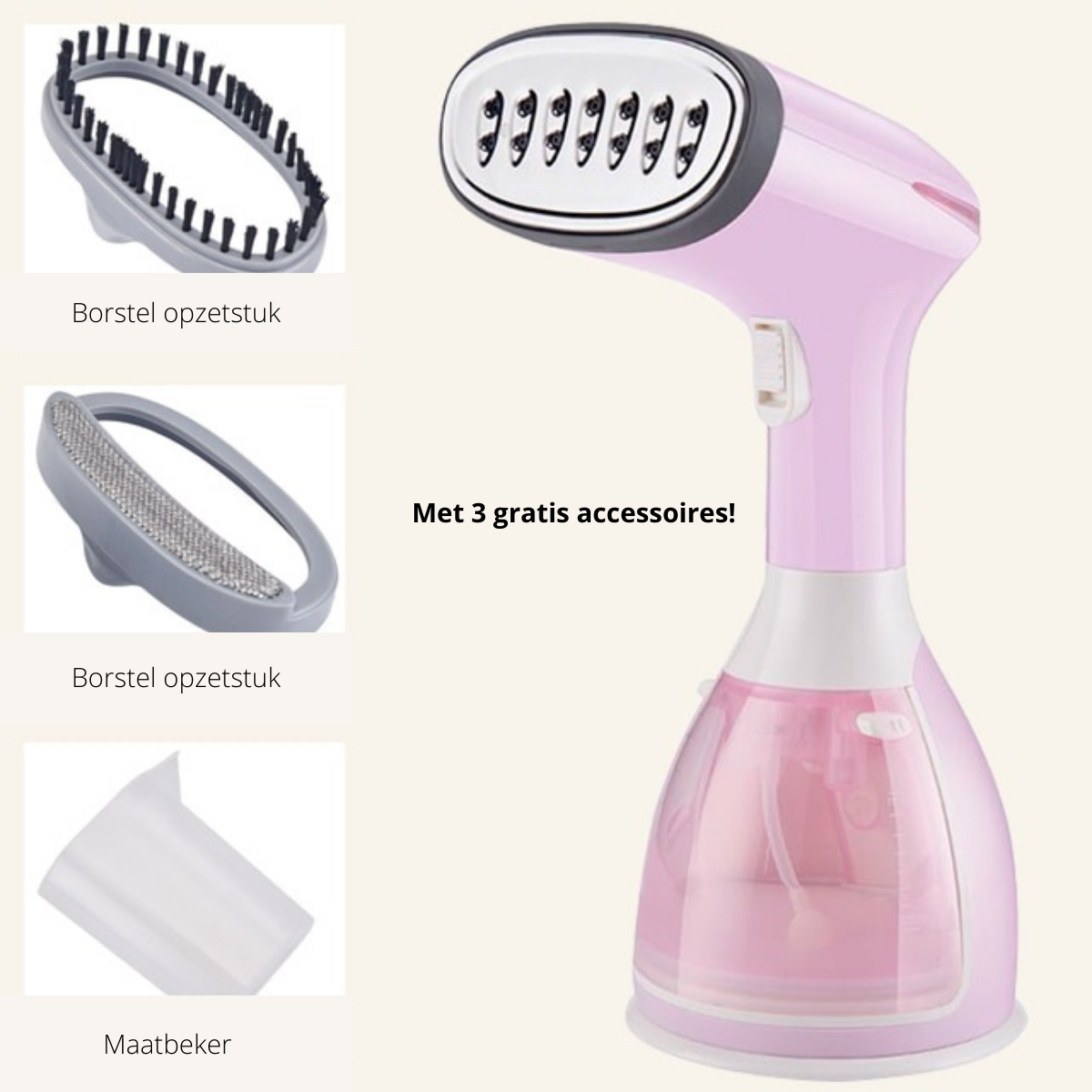 SteamEase - Compacte Draagbare Kledingstomer zonder Kreukels