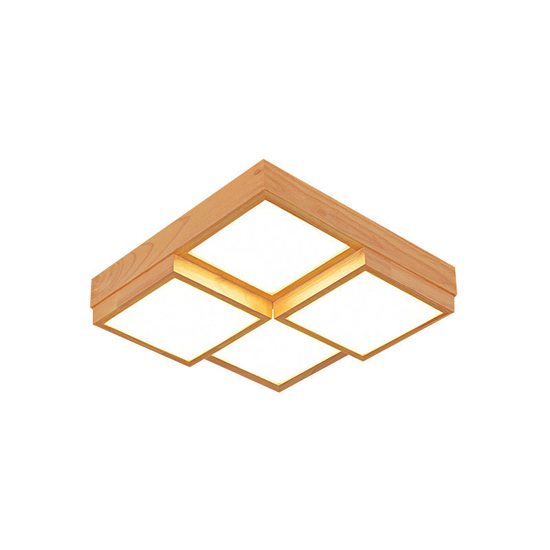 RusticGlow Pendant - Meerdere Lichten in Natuurlijk Hout