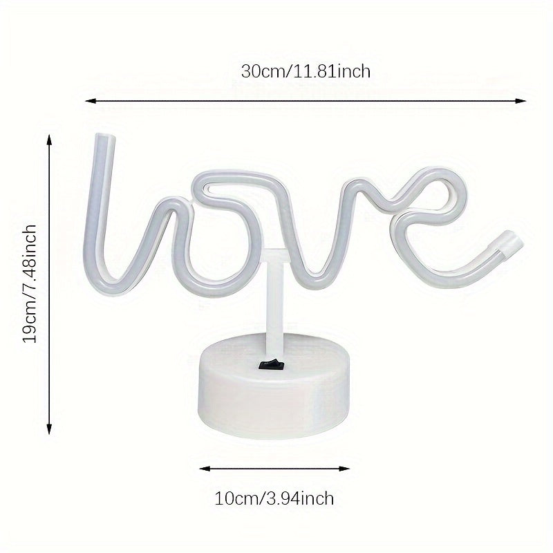 NeonLiefde Lamp – Verlichte Neon Tafellamp voor Feesten