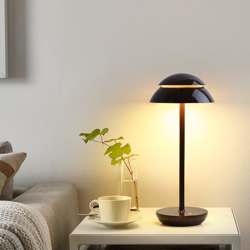 Aurelia Noire - Oplaadbare Draadloze Tafellamp met Ingebouwde LED-verlichting en Batterij