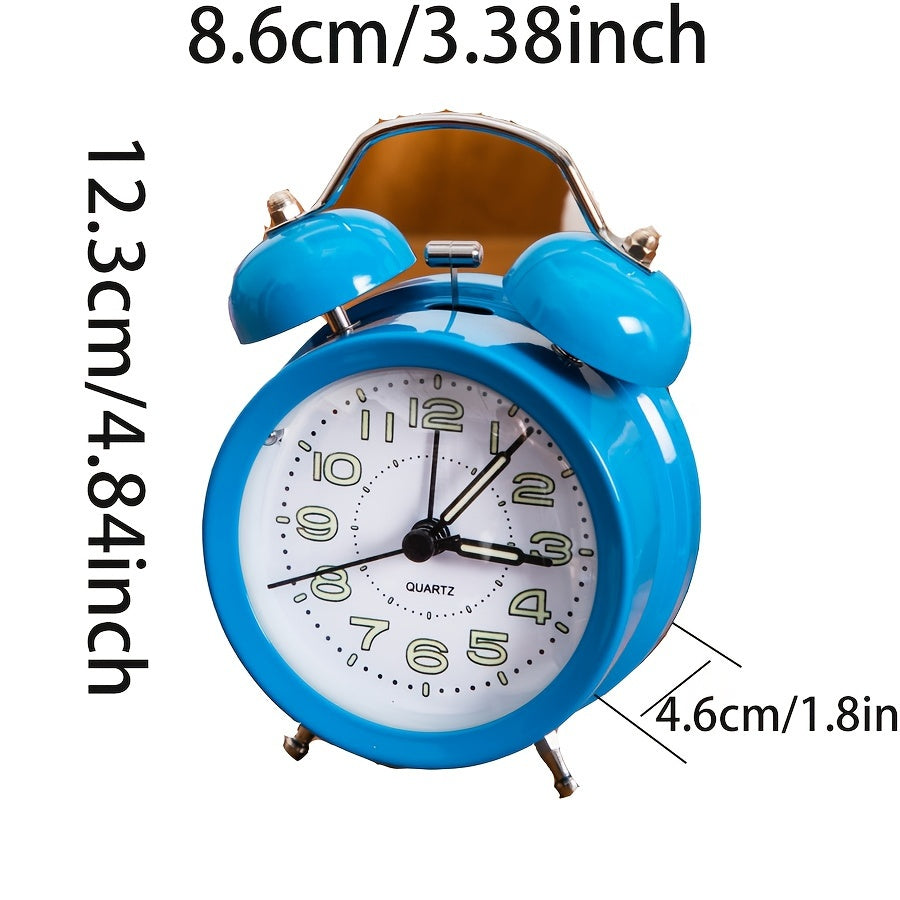 ChimeVintage Alarm - Klassieke Wekker met LED Nachtlicht
