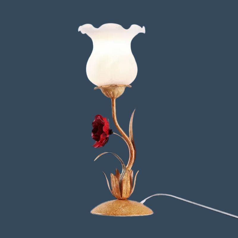 FloraGlow - Elegante Tafellamp met Bloemdesign