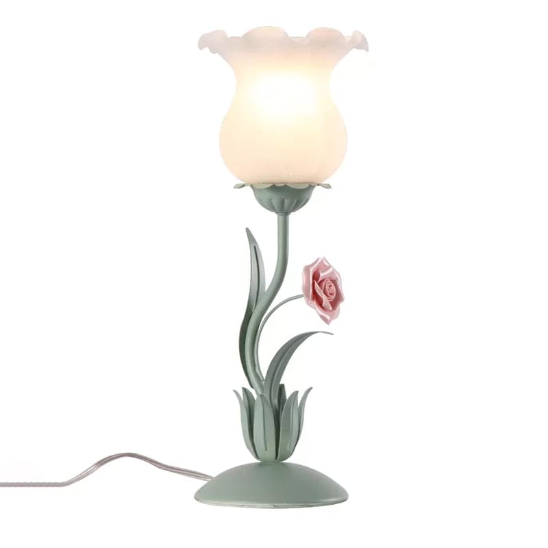 FloraGlow - Elegante Tafellamp met Bloemdesign