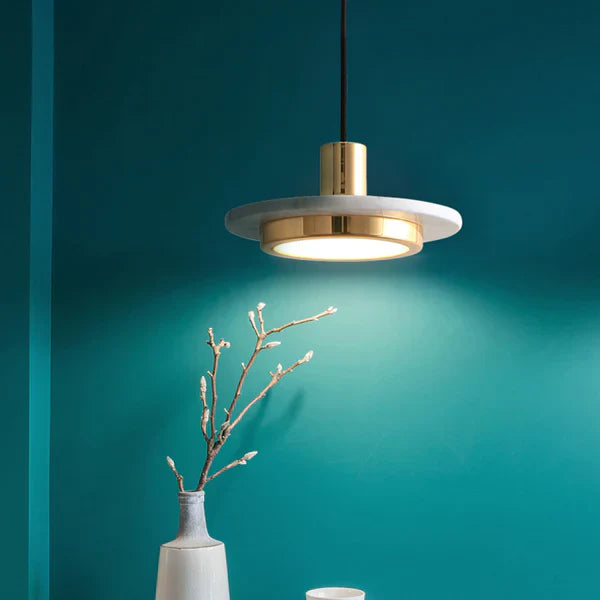 MarbleElegance Plafondlamp - Luxe Modern Marmeren Hanglamp