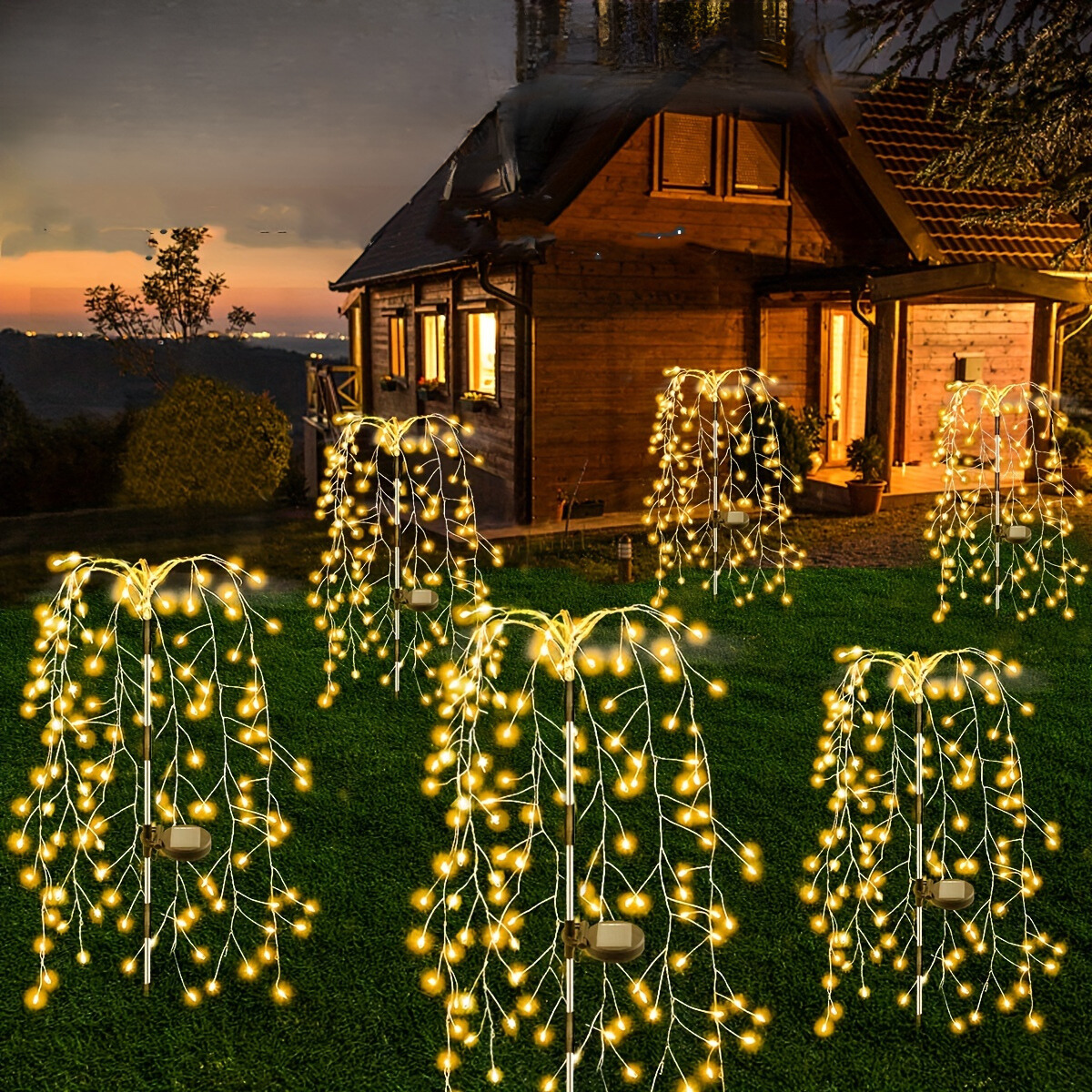 SolarGlimmer - Tuinlamp op Zonne-energie met 8 Verlichtingsstanden