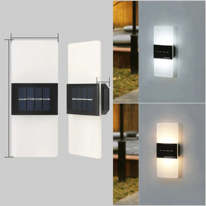 SolarWallGlow Wandlamp - Stijlvolle Zonnelamp voor Buitenverlichting