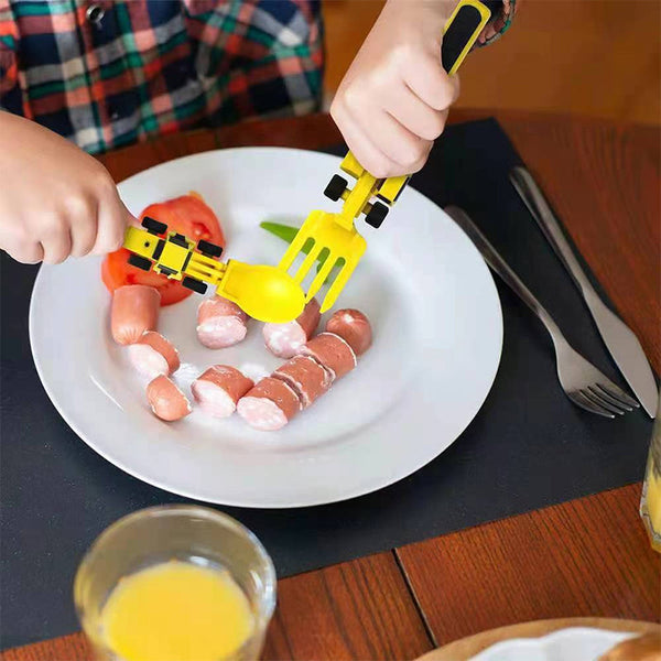ConstructoFork - Stoere Kinderbestek Set voor Bouwen