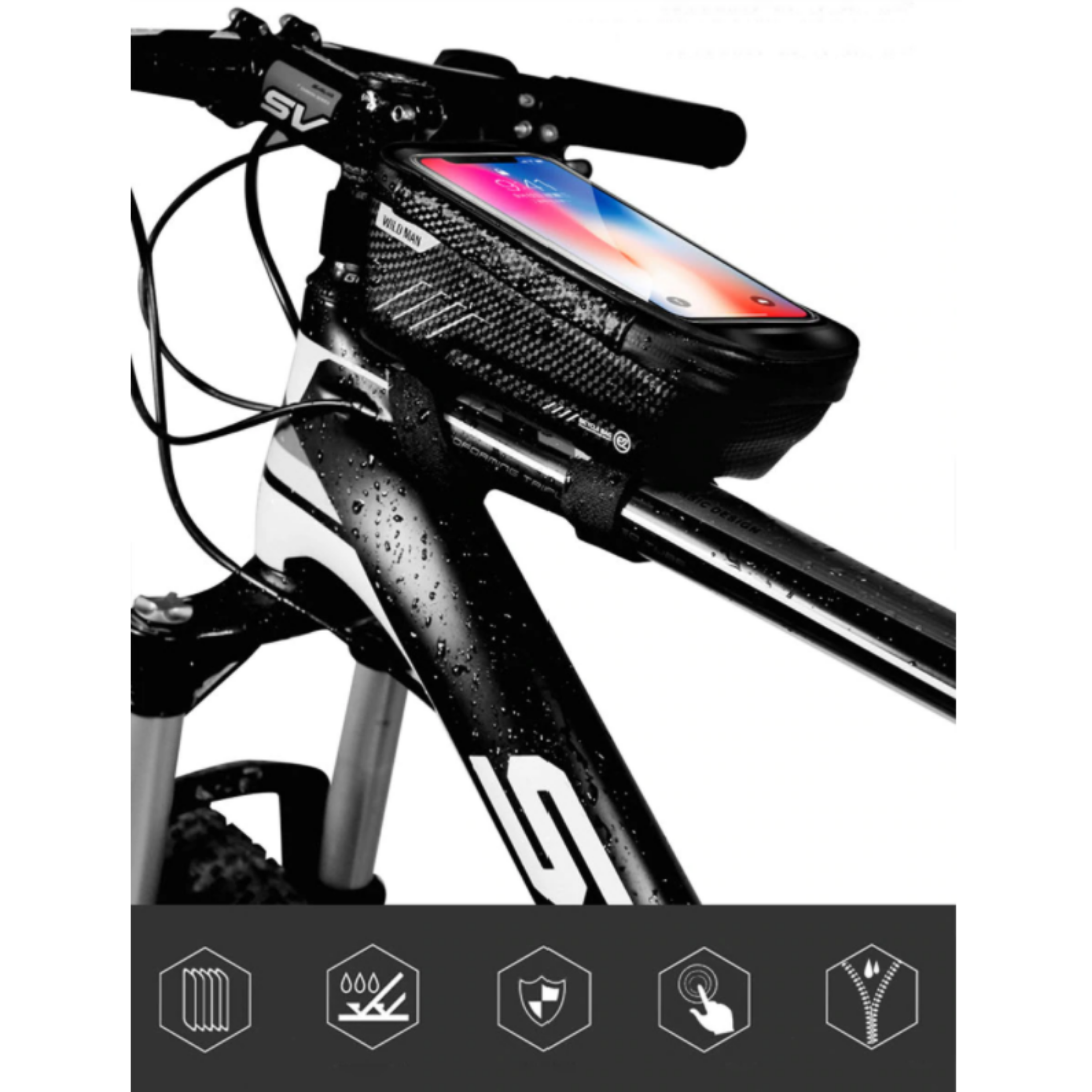 FrameX - Stijlvolle Opbergruimte voor Jouw Fietsaccessoires