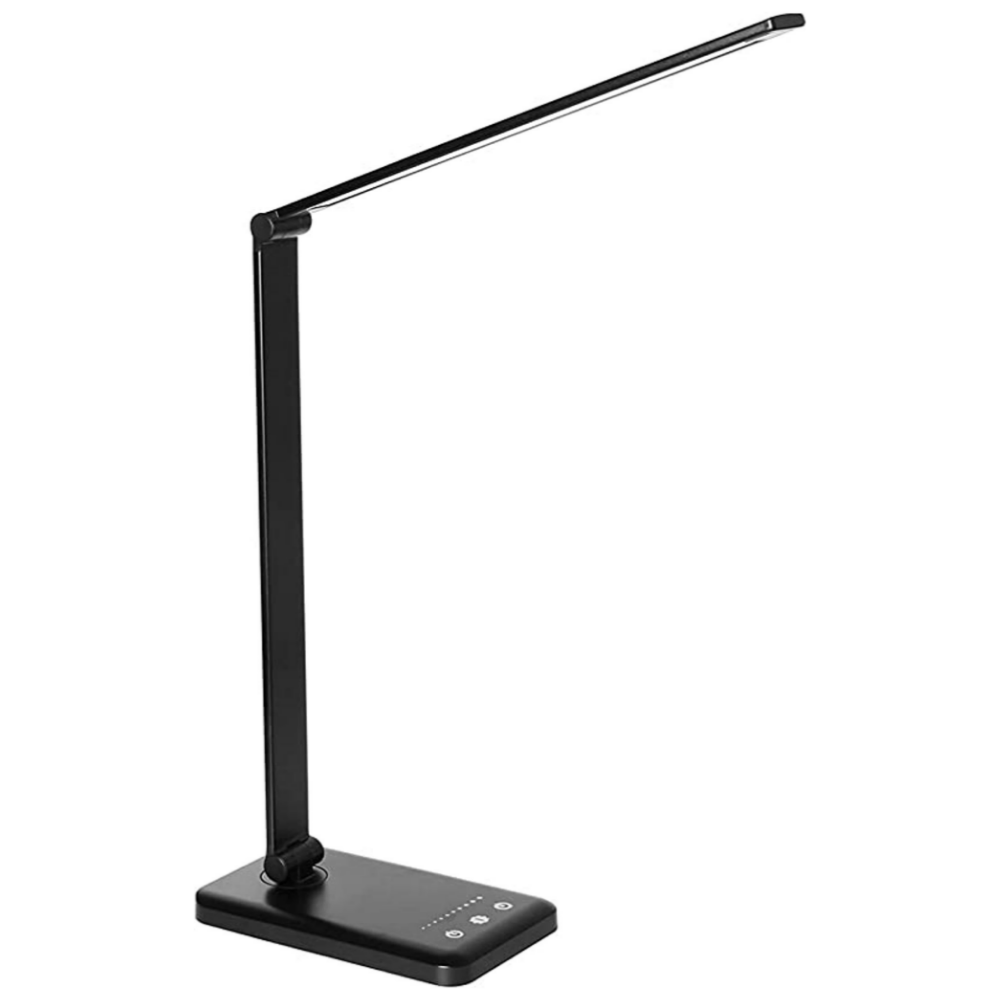 LED Bureaulamp - Tafellamp met USB Oplaadpoort, 5 Lichtstanden en Helderheidsniveaus