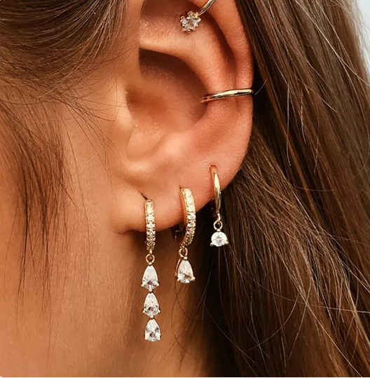 Aurora Earrings Set - Elegant en Veelzijdig Design