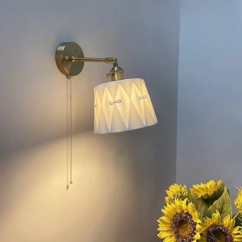 ZenGlow Light - Retro Japanse Wandlamp met Schakelaar