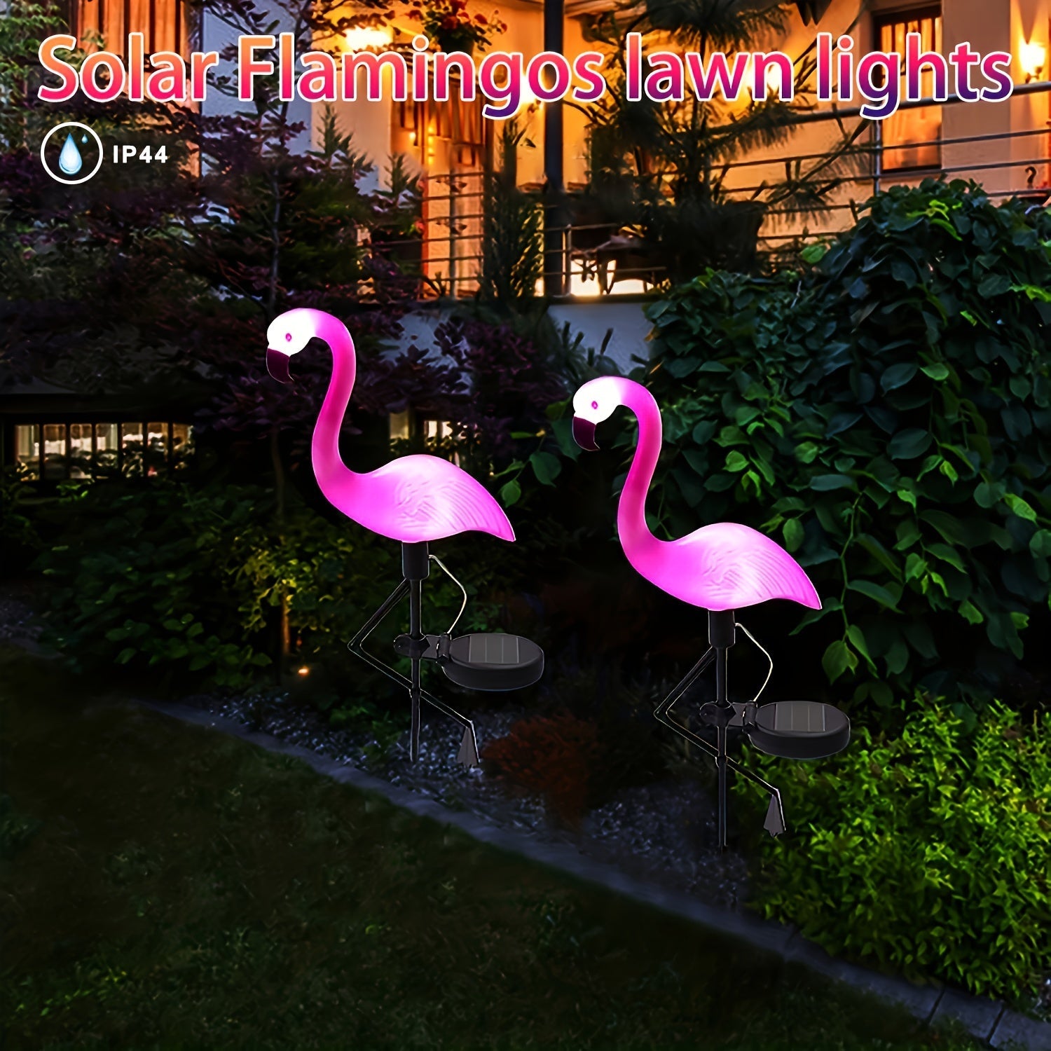 SolarFlamingo Light - Elegante Zonne-energie Flamingo Tuinlamp