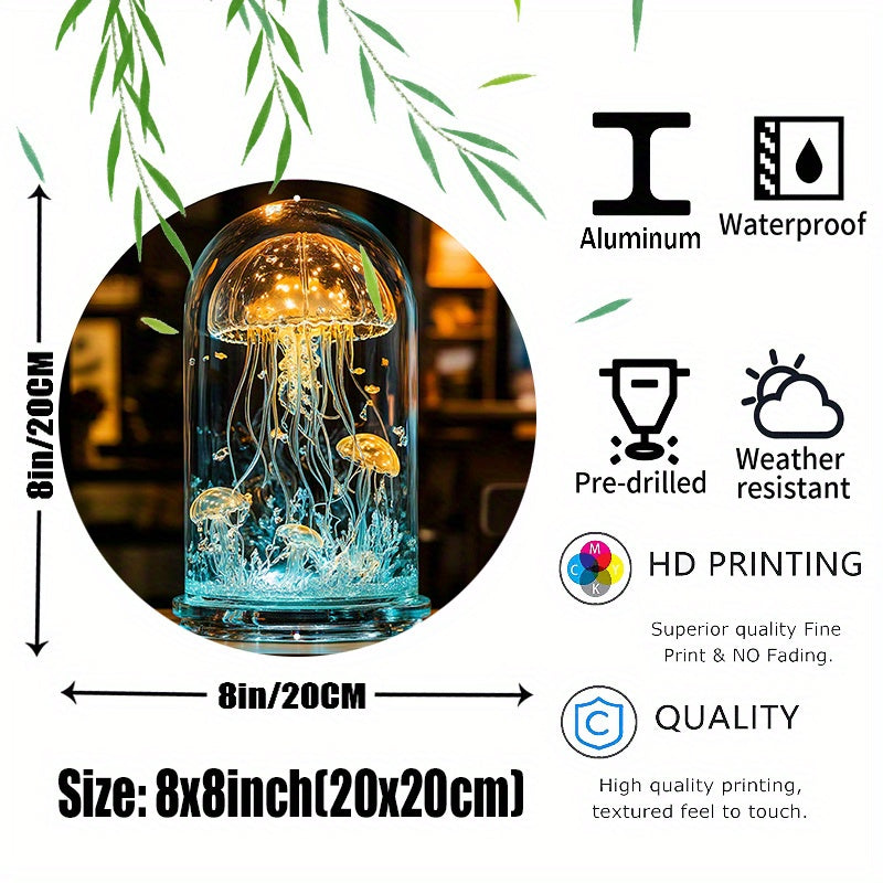 CrystalJelly – Artistieke Glazen Jellyfish Lamp