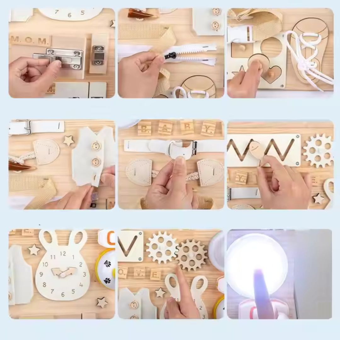 WoodPlay Board – Educatief Speelbord voor Creativiteit