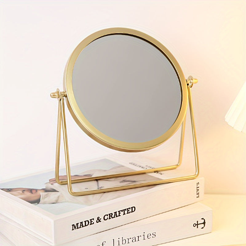 VintageGlow – Verstelbare Make-up Spiegel met IJzeren Frame