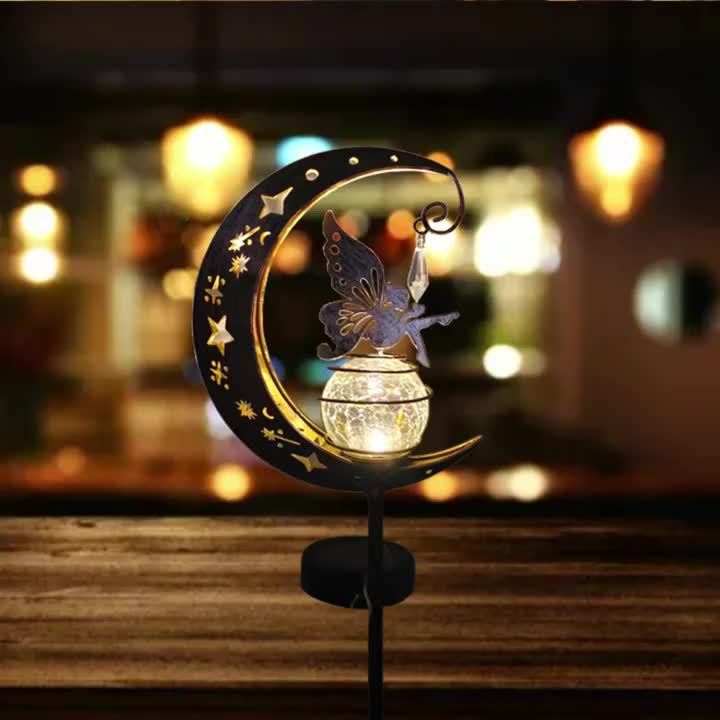 MoonGlow – Magische Tuinlamp met Zon & Maan