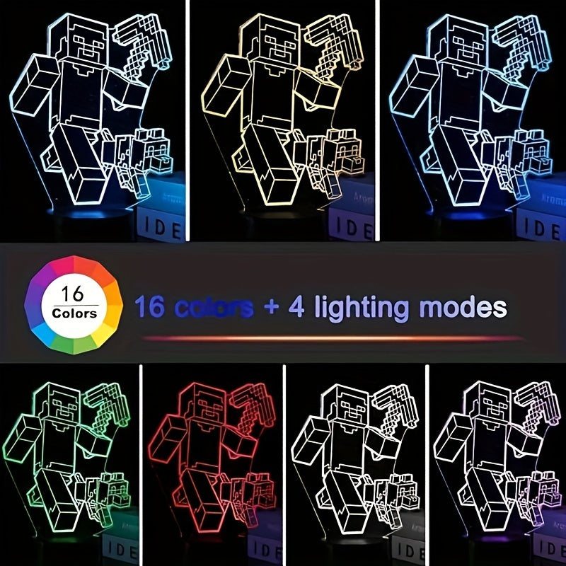 IlluGlow - 3D Nachtlamp met Kleuren en USB