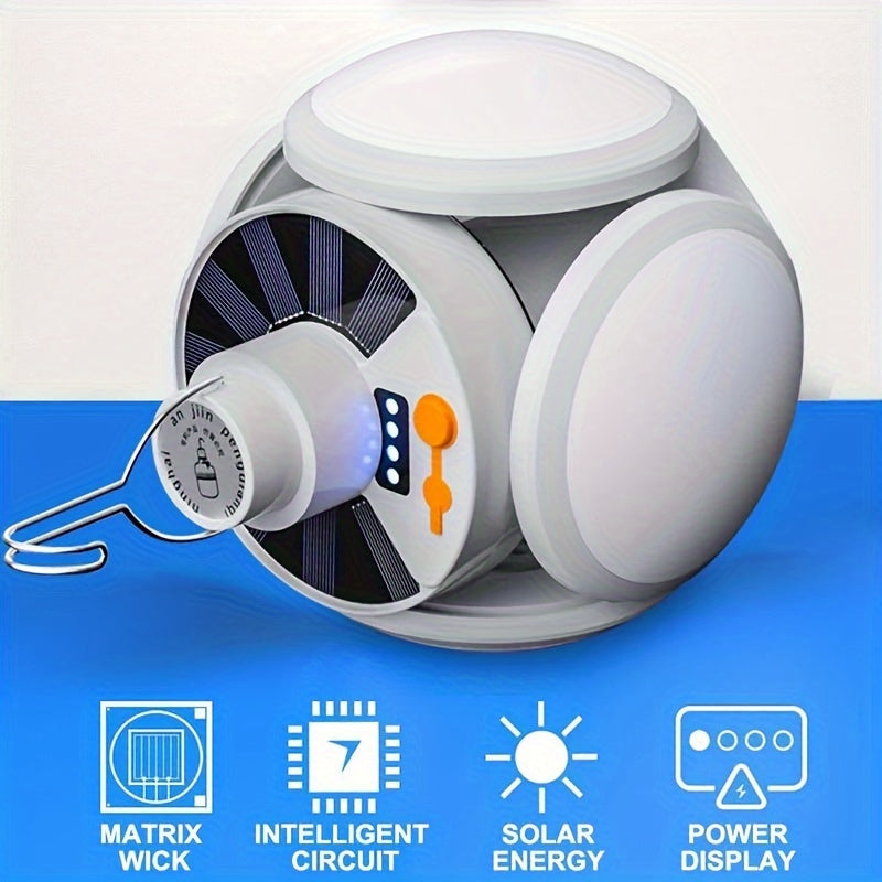 SolarFold Lamp - Draagbare Oplaadbare LED Kamperverlichting