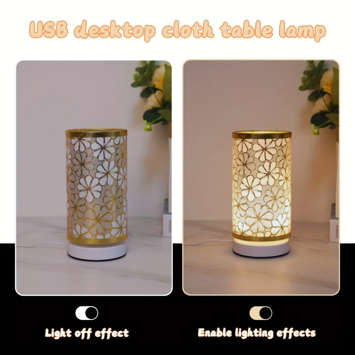 ModernLicht – Verlichte USB Tafellamp in Cilinder