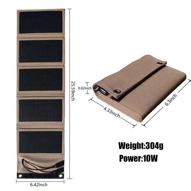 SolarFold Powerbank - Opvouwbare Zonnepaneel Oplader