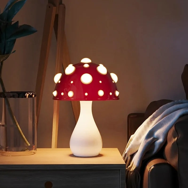 Paddenstoel AuraLamp - Draadloze Sfeerverlichting met Verstelbare LED