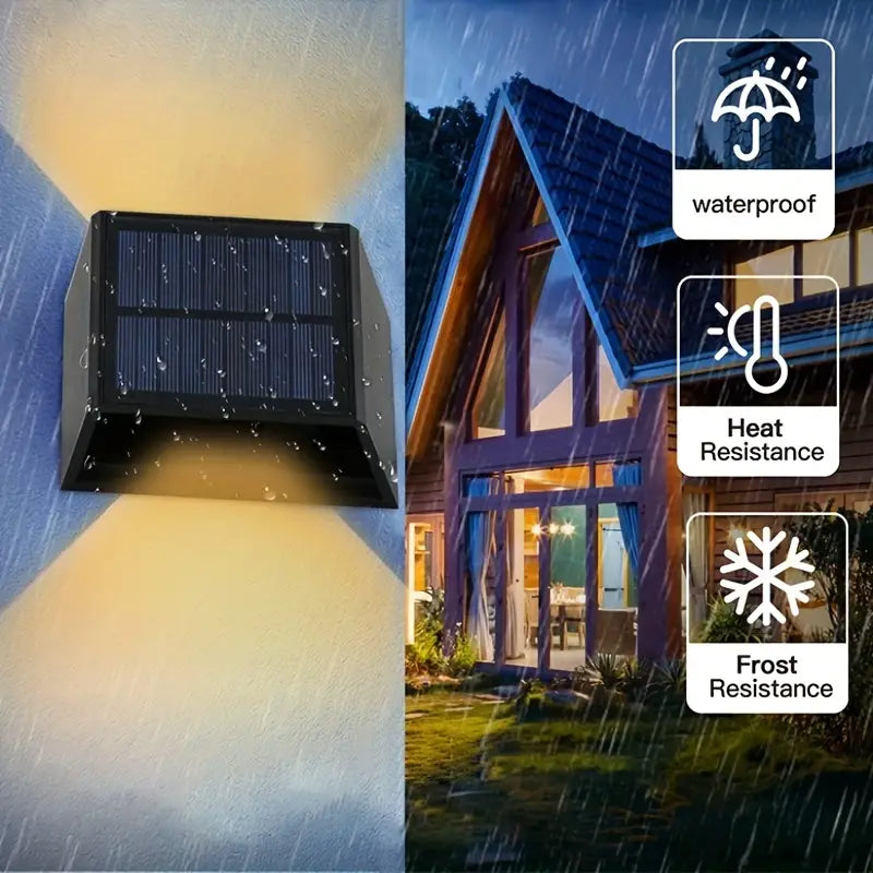 Draadloze LED Solar Wandlampen Pro - Creëer de perfecte sfeer in jouw tuin!