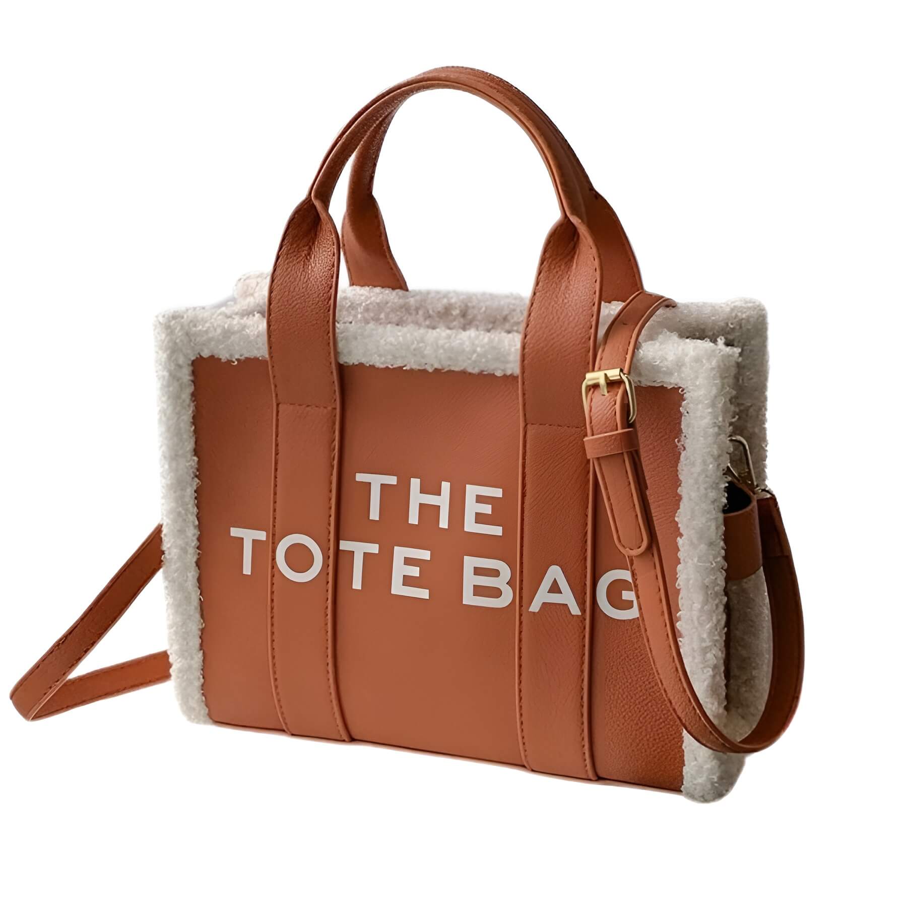 LuxVibe Bag - PU Leren Tas met Faux Bont