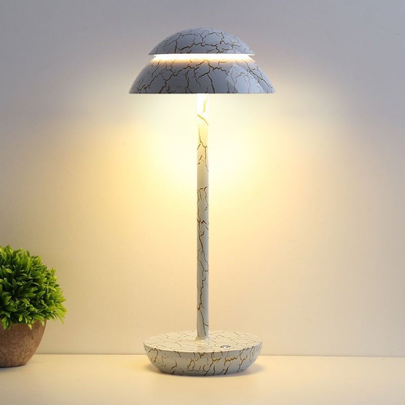 Aurelia Noire - Oplaadbare Draadloze Tafellamp met Ingebouwde LED-verlichting en Batterij