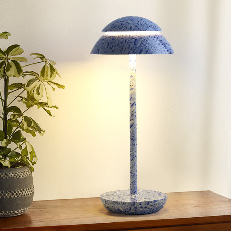 Aurelia Noire - Oplaadbare Draadloze Tafellamp met Ingebouwde LED-verlichting en Batterij